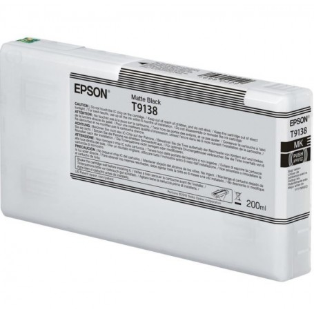 T9138-TANICA INCHIOSTRO NERO MATTE PER PLOTTER EPSON SURECOLOR SERIES SC-P5000