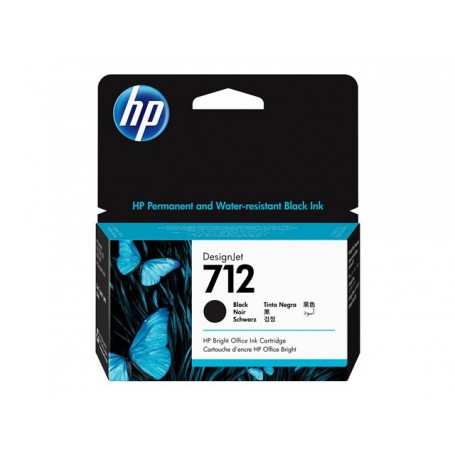 Cartuccia inchiostro HP nero 712 38ml 3ED70A