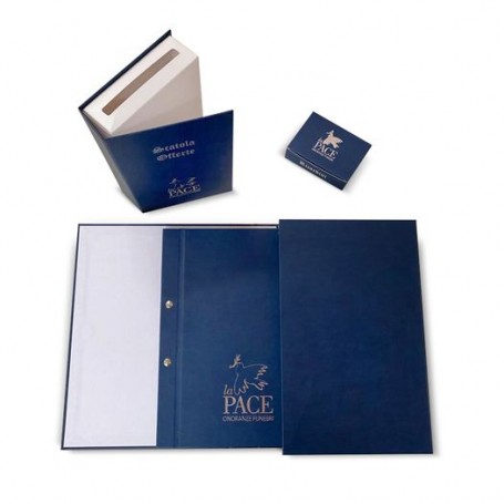 Scatola libri firma in materiale modern