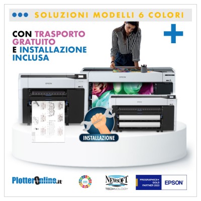 Soluzione trasporto gratuito e installazione inclusa plotter 6 colori - *offerta scaduta*