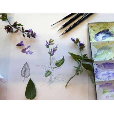 Rotolo Carta effetto "Acquarello"- 210gr - cm.91,4