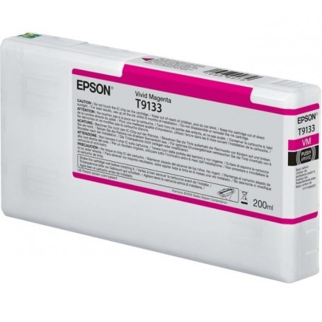T9133-TANICA INCHIOSTRO VIVID MAGENTA PER PLOTTER EPSON SURECOLOR SERIES SC-P5000